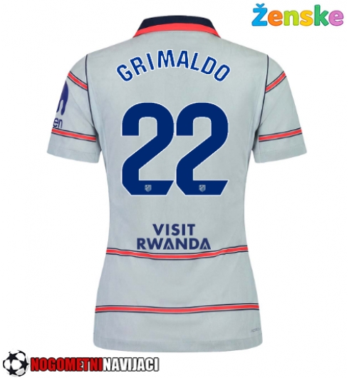 Ženske Nogometnih dresov Atletico Madrid Alejandro Grimaldo #22 Tretji 2026-27 Kratki rokavi Ženske Nogometnih dresov Atletico Madrid Alejandro Grimaldo #22 Tretji 2026-27 Kratki rokavi